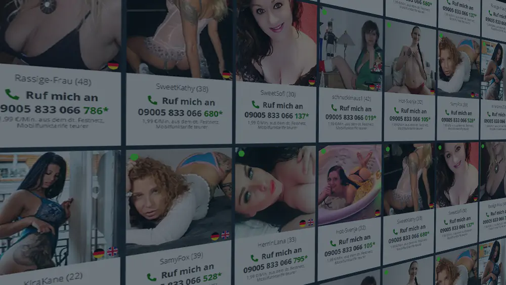 Das Angebot von Frauen beim Telefonsex mit Cam